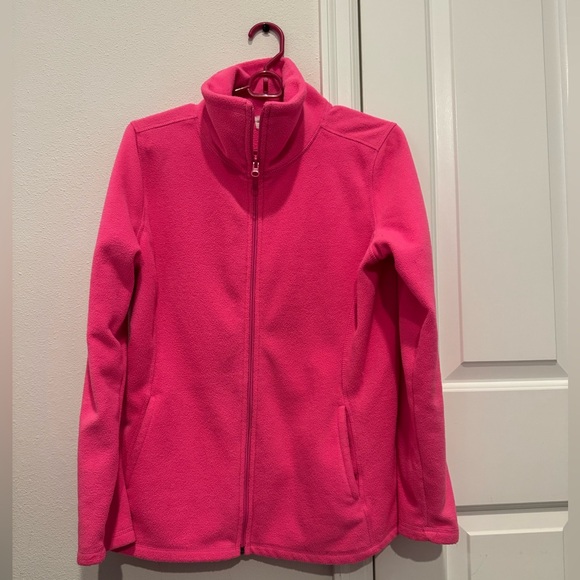 Hot Pink Full Zip Fleece Jacket Women’s Medium - Picture 3 of 6